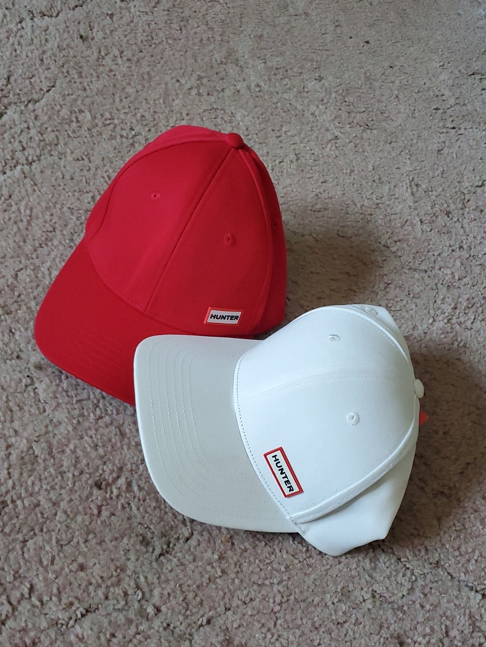 Hunter Kids Baseball Cap - Red and White